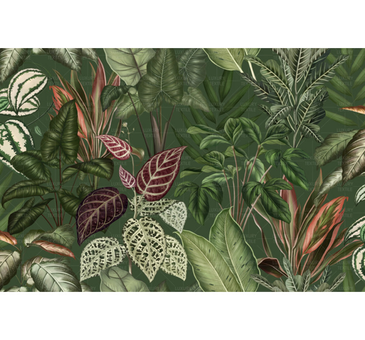 Безшовні фотошпалери Engraving leaves4